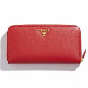 Prada Saffiano Leather Oink Organizer Wallet
